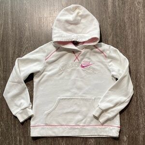 NIKE pink stitching hoodie. Size XL  16 youth